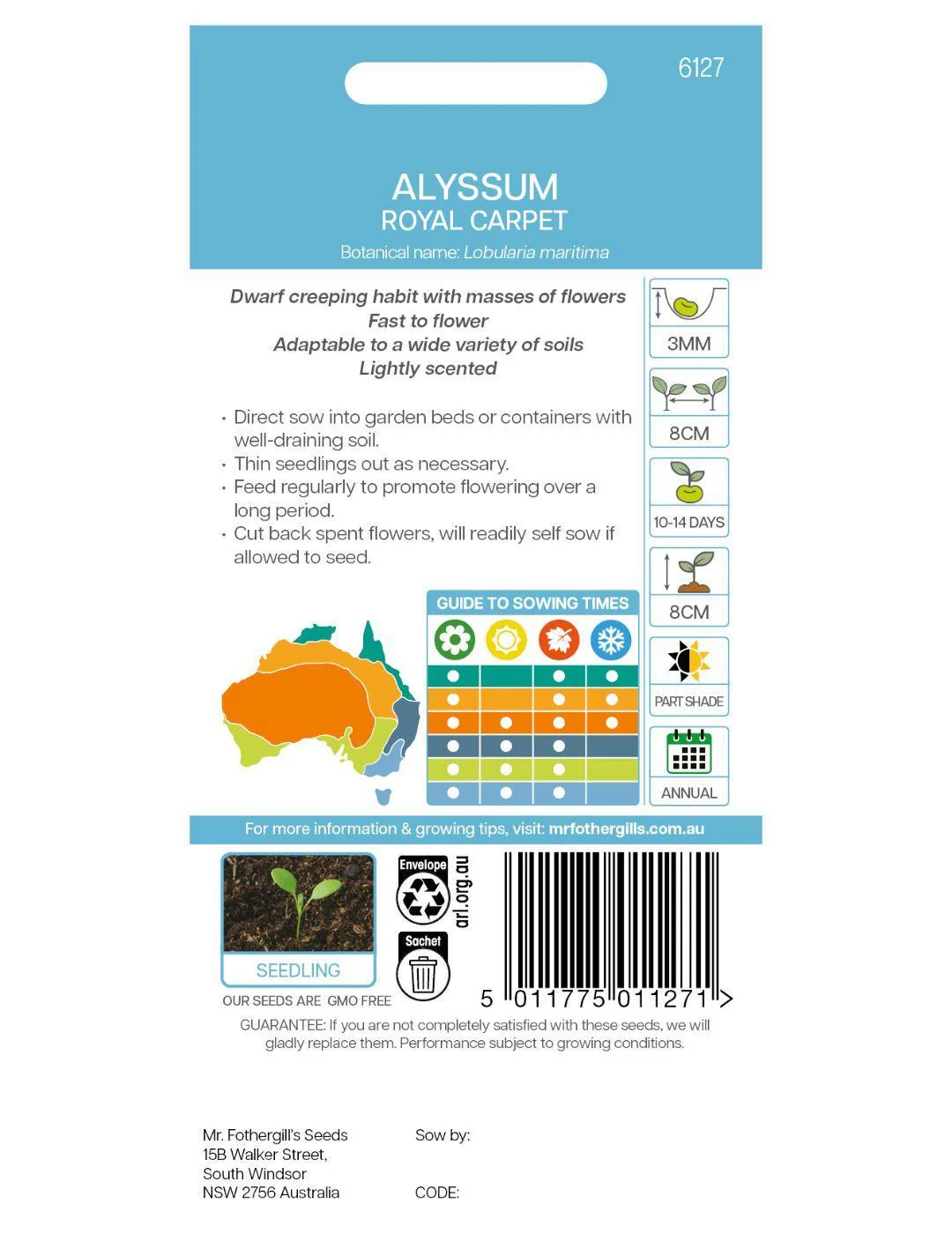 Alyssum Royal Carpet Seeds - Image 3