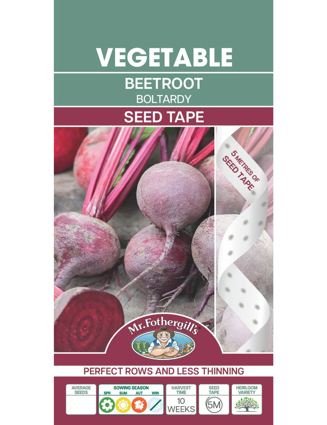 Beetroot Boltardy Seed Tape - Image 2