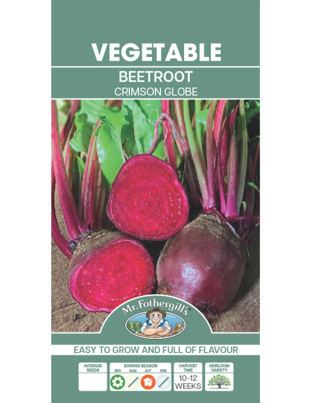 Crimson Globe Beetroot Seeds - Image 2