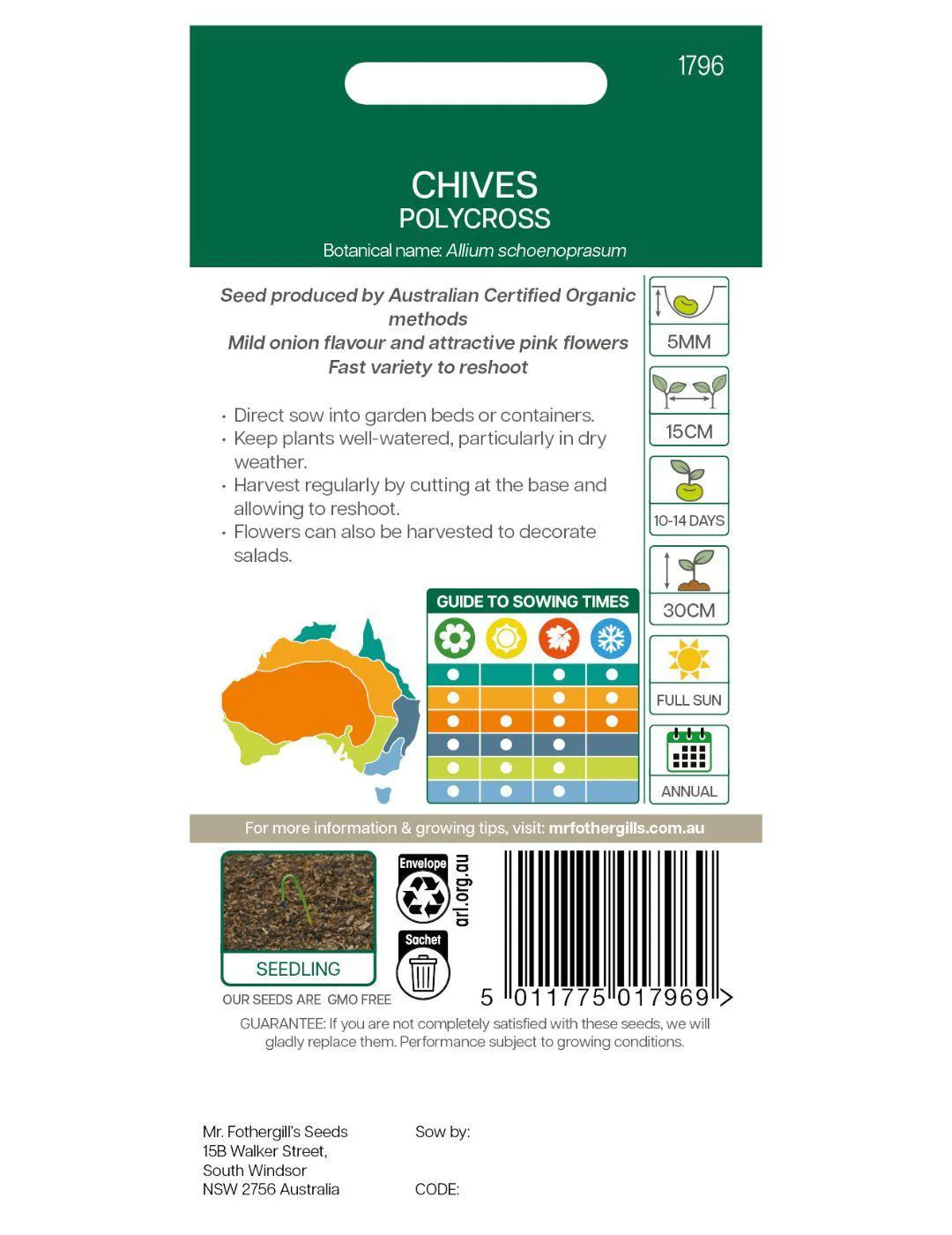 Chives Polycross ORGANIC - Image 3