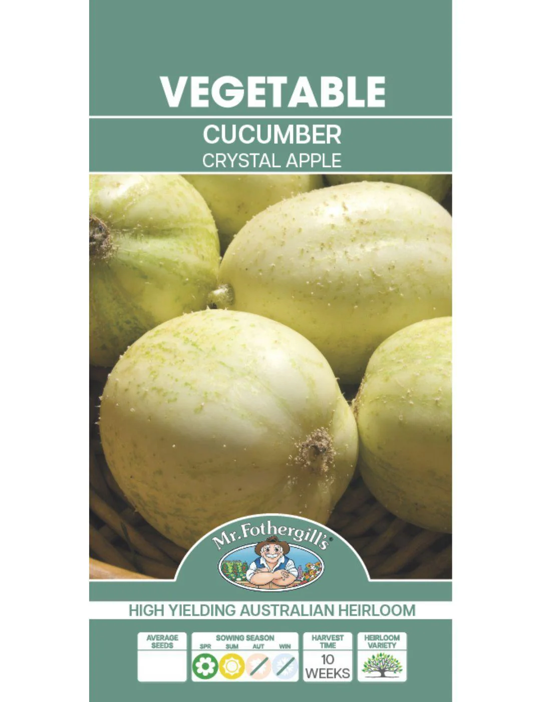 Crystal Apple Cucumber Seeds - Image 2