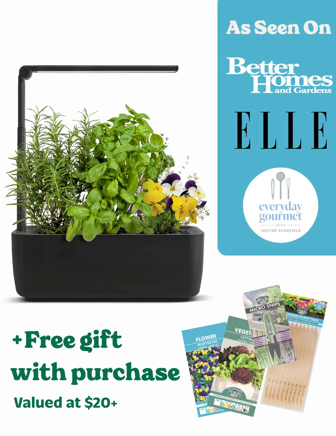 HydroGarden ELITE Black As Seen On TV Bundle