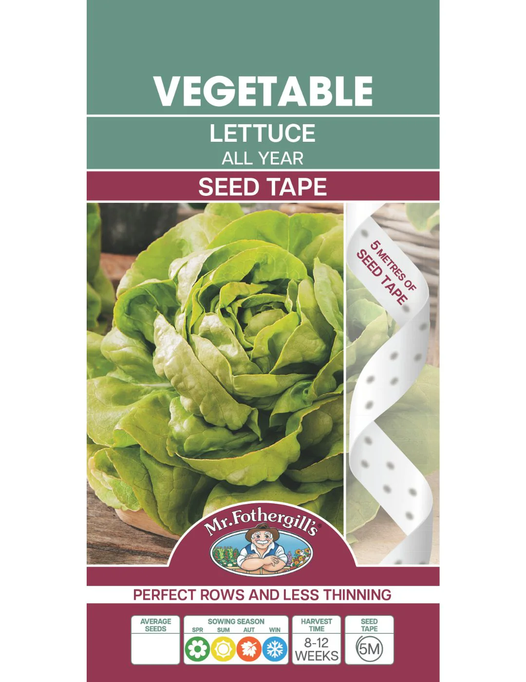 Lettuce All Year Seed Tape - Image 2