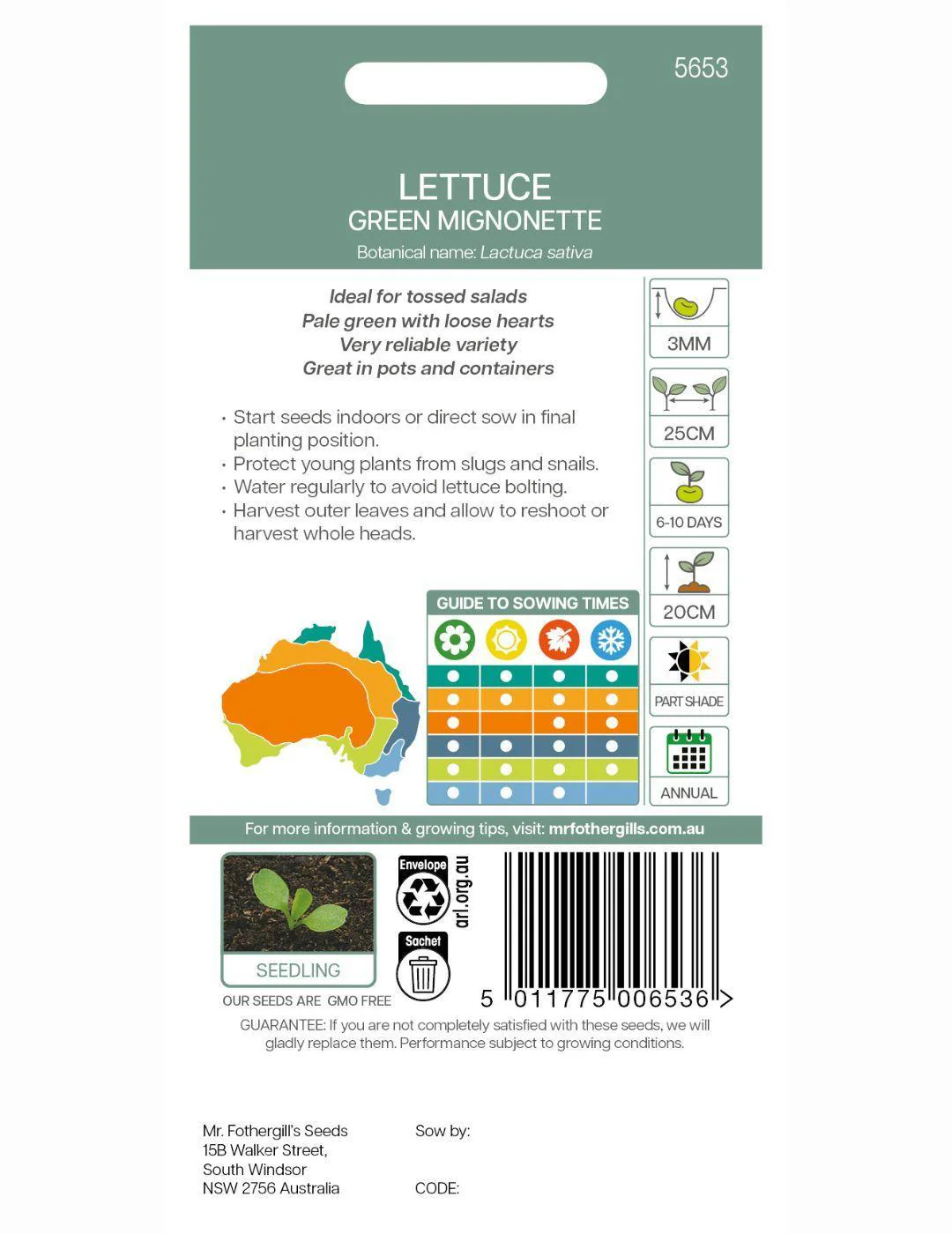 Lettuce Green Mignonette - Image 3