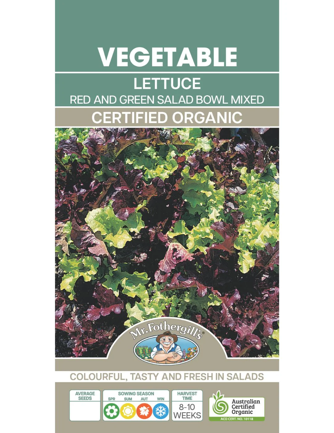 Red and Green Salad Bowl Organic Lettuce Seeds - Image 2