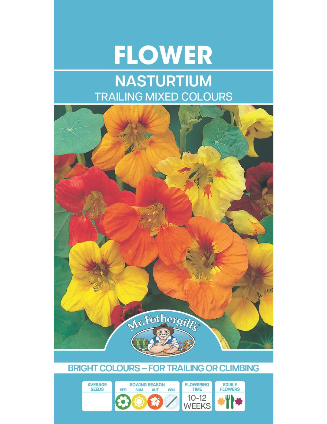 Trailing Mixed Colours Nasturtium Seeds - Image 2
