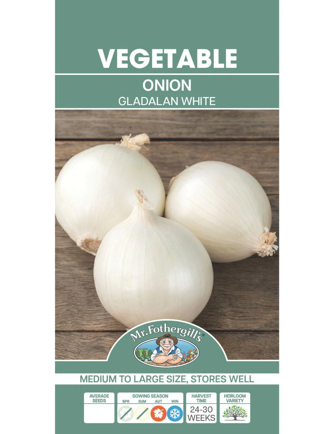 Gladalan White Onion Seeds - Image 2