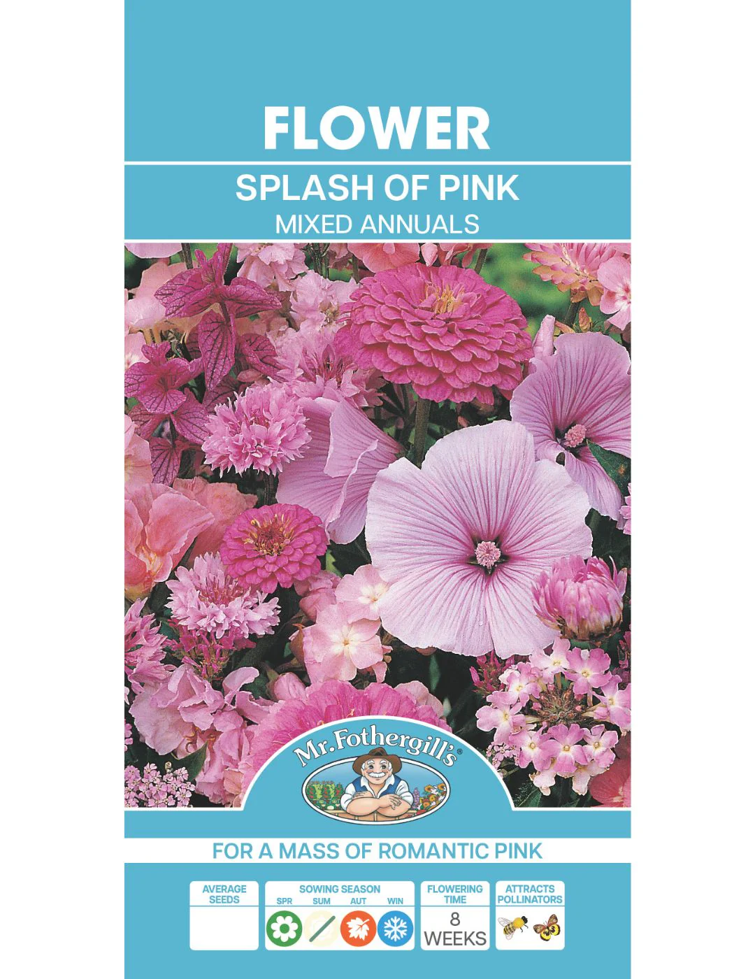 Splash of Pink Mixed Annuals Seeds - Image 2